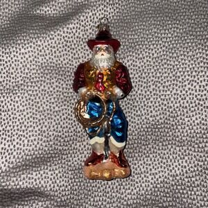 Christopher Radko Rootin Tootin Nic Saks Fifth Ave Cowboy Santa